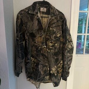 Camouflage Button-Up Shirt